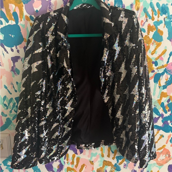 Sequin Lightning Bolt Pantsuit - Picture 2 of 7